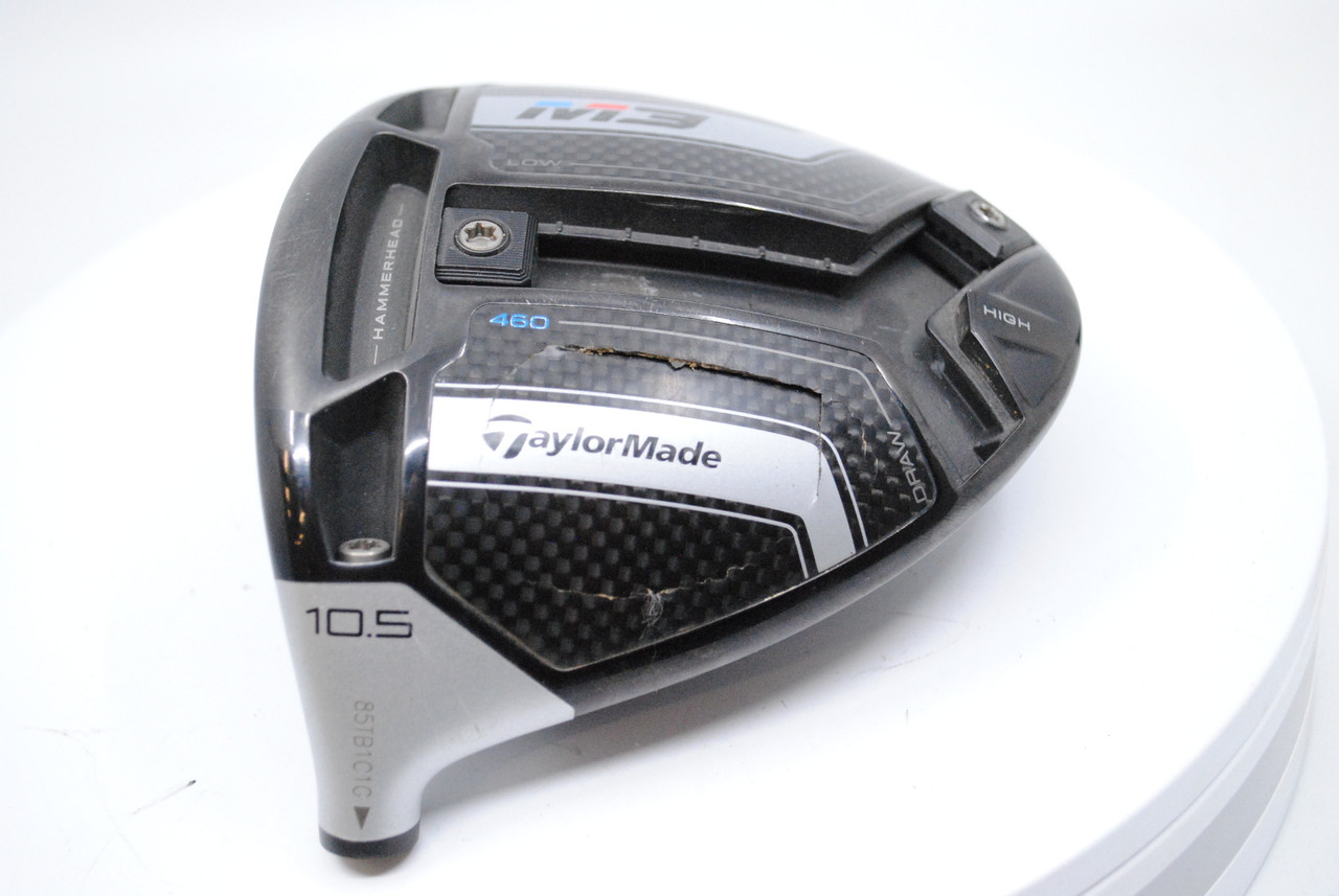 CRACKED TaylorMade M3 Driver HEAD ONLY 10.5 Left-Handed J