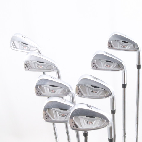 PING S56 Iron Set 3-W Black Dot KBS Steel Stiff Flex Right-Hand G ...