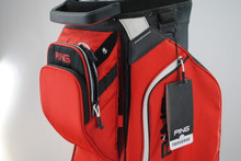 2024 PING Traverse Cart Golf Bag 14-Way /11 Pockets Red/Black/White J-136484