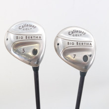 Callaway Big Bertha Fairway 5 & 7 Wood Set Graphite L Ladies Flex RH P-139114