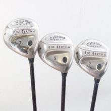 Callaway Big Bertha Fairway 3,5,&7 Wood Set Graphite L Ladies Flex RH P-139116