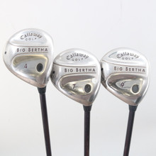 Callaway Big Bertha Fairway 4,7,&9 Wood Set Graphite L Ladies Flex RH P-139118