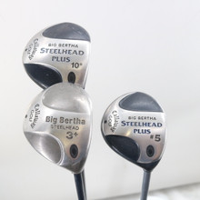 Callaway Big Bertha Steelhead/Plus 1,3+,& 5 Wood Set Graphite Regular S-138689