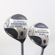 Callaway Big Bertha Steelhead Plus 3 & 7 Wood Set Graphite Senior RH S-138683