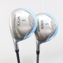 Adams Idea A3OS Wood Set 3 & 5 Woods Graphite Women's Ladies Left Hand C-139252