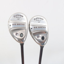 Callaway Big Bertha Heavenwood 3 & 4 Hybrid Set Graphite Gems Ladies RH P-139303