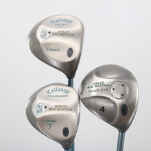 Callaway Great Big Bertha/Hawk Eye 1,4,& 7 Wood Set Graphite Ladies RH S-138564