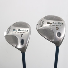 Callaway Big Bertha Steelhead Women's 5 & 7 Wood Set Graphite Ladies RH S-151048