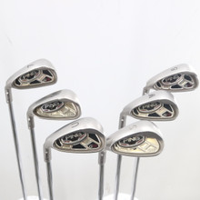 Ping G15 Iron Set 7-W,U,S White Dot Steel AWT Soft-Regular Left-Hand G-150745