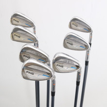 Ping I Series E1 Iron Set 5-W,U Orange Dot Graphite CFS S Stiff Flex RH P-151714