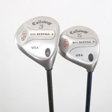 Callaway Big Bertha S2H2 3, & 5 Wood Set Graphite Firm Stiff Right-Hand S-152183