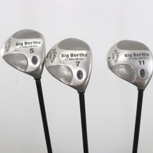 Callaway Big Bertha Steelhead 5,7,11 Wood Set Graphite R Regular RH S-152184