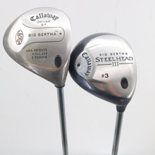 Callaway Big Bertha S2H2 1 & 3 Steelhead III Wood Set Steel UniFlex C-152294