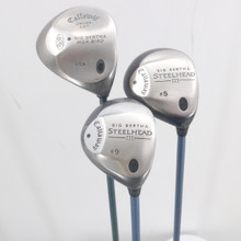 Callaway Big Bertha Steelhead III/ War Bird Wood Set 1,5, & 9 Ladies RH C-152295