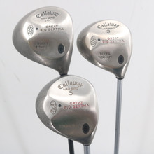 Callaway Great Big Bertha War Bird 1,3 & 5 Wood Set Graphite Stiff RH C-152299