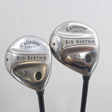 Callaway Women's Big Bertha 5 & 7 Wood Set Graphite Gems 55w Ladies RH S-152649