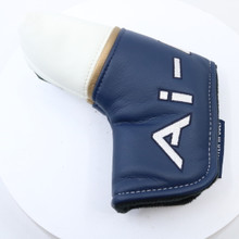 New Odyssey Ai-One Milled Blade Putter White/Blue/Gold Headcover Only HC-3527S