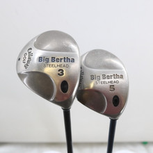 Callaway Big Bertha Steelhead 3 & 5 Wood Set Graphite R Regular RH S-152584