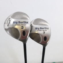 Callaway Big Bertha Steelhead 3 & 7 Wood Set Graphite MonTech Regular RH S-152585