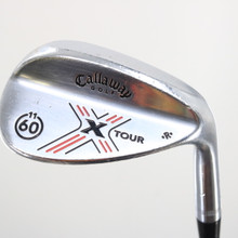 Callaway X-Tour Satin Chrome Lob Wedge 60 Degree 60.11 Steel RH +0.75" S-152921
