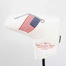 PRG Can-Aim Cup Blade Putter White/Red Headcover Only HC-S-3645