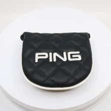 New Ping Mallet Putter Head Cover Black/White Headcover Only HC-S-3653