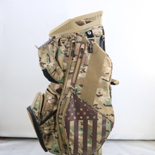 Sun Mountain CAMO C130 Cart Golf Bag 14-Way 13 Pockets USA Flag G-151119