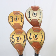 Vintage Ben Hogan 1953 Oil Hardened 1,3,4,5 Wood Set Steel 4 Stiff RH S-153513