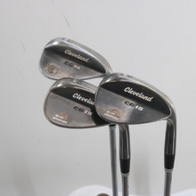 Cleveland CG15 Black Pearl Zip Grooves Wedge Set 52.10 56.14 & 60.12 Deg S-154037