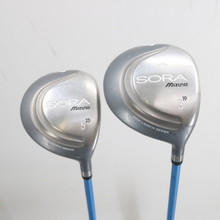 Mizuno Sora Women's 3 & 5 Wood Set 19 & 23 Degrees Graphite L Ladies RH S-154222
