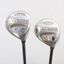 Callaway Big Bertha Women's 4 & 7 Wood Set Graphite Gems Ladies RH S-154224
