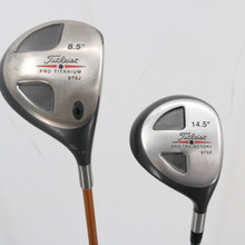 Titleist 975J/975F Wood Set 8.5 & 14.5 Deg Graphite S Stiff Right-Hand S-154352