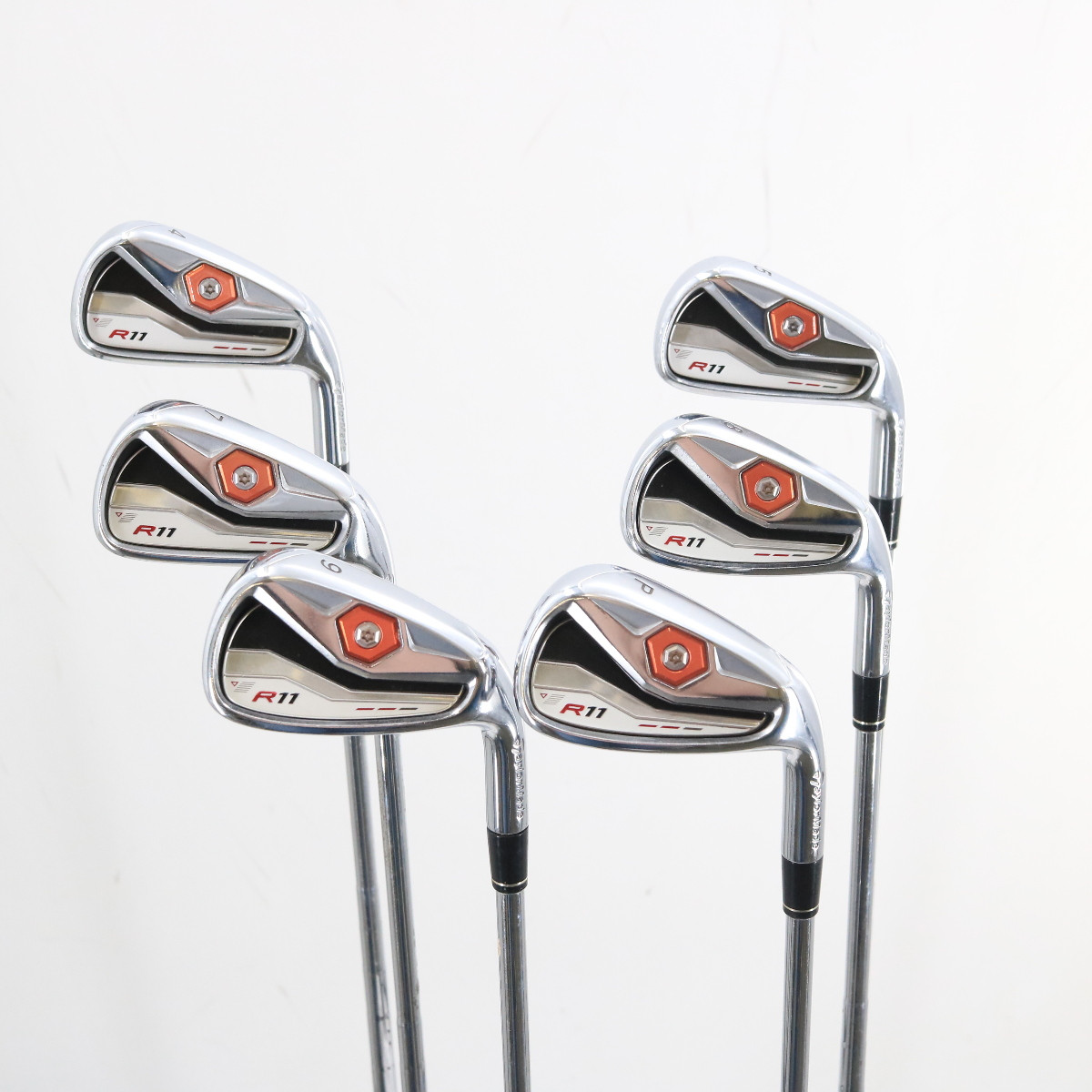 メンズ ☆ゴルフクラブセット TaylorMade r11 TaylorMade R11 Iron Set 4,5,7-P Steel S Stiff Flex Right-Handed +1