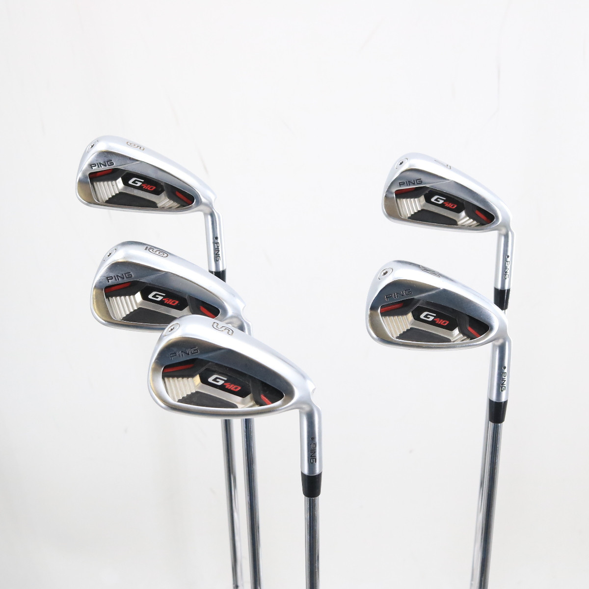 PING G410 Iron Set 6,7,9,W,S (NO 8) Black Dot Steel R Regular Flex