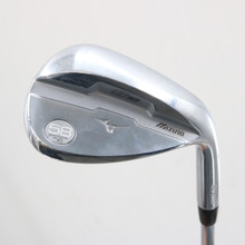 Mizuno S18 White Satin Lob Wedge 58 Deg 58.08 Steel S Stiff Right-Hand S-157191
