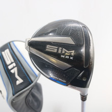 TaylorMade SIM Max Driver 9.0 Degrees Graphite X-Stiff RH Headcover G-158706