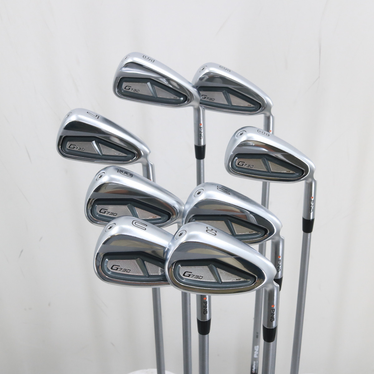 PING G730 Iron Set 5-W,U,W50 Orange Dot Graphite ALTA Quick Senior