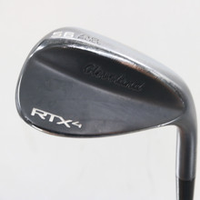Cleveland RTX-4 Black Satin Sand Wedge 56 Deg 56.10 FULL Steel Stiff RH S-161801