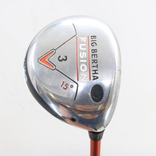 Callaway Big Bertha Fusion Fairway 3 Wood 15 Deg Graphite R Regular RH S-162602