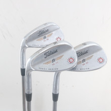 Titleist Vokey Spin Milled Tour Chrome Wedge Set 52, 56, 60 Left-Handed S-163520