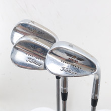 Titleist Vokey Tour Chrome 200 Series Wedge Set 52, 56, 60 Deg Steel RH S-163544