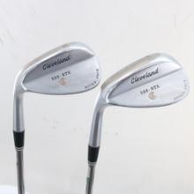 Cleveland 588 RTX Satin Chrome Wedge Set 54 & 60 Deg Steel Left-Hand S-163580