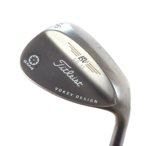 Titleist Sm4 Spin Milled Black Nickel Wedge 56 Deg 56.11 Steel Shaft 