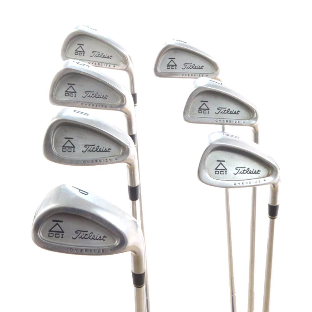 Set De Fers Titleist DCI Oversize + - Droitier - Aciers Tri Spec - Clubs 3-6,8,9,P - Occasion