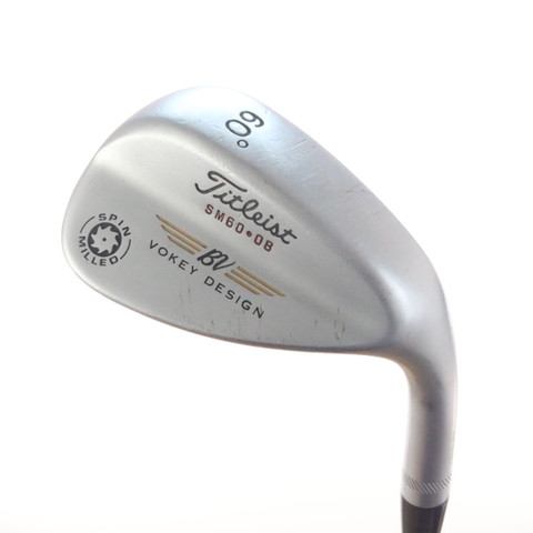 Titleist Spin Milled Tour Chrome Wedge 60 deg SM60.08 Steel Shaft ...