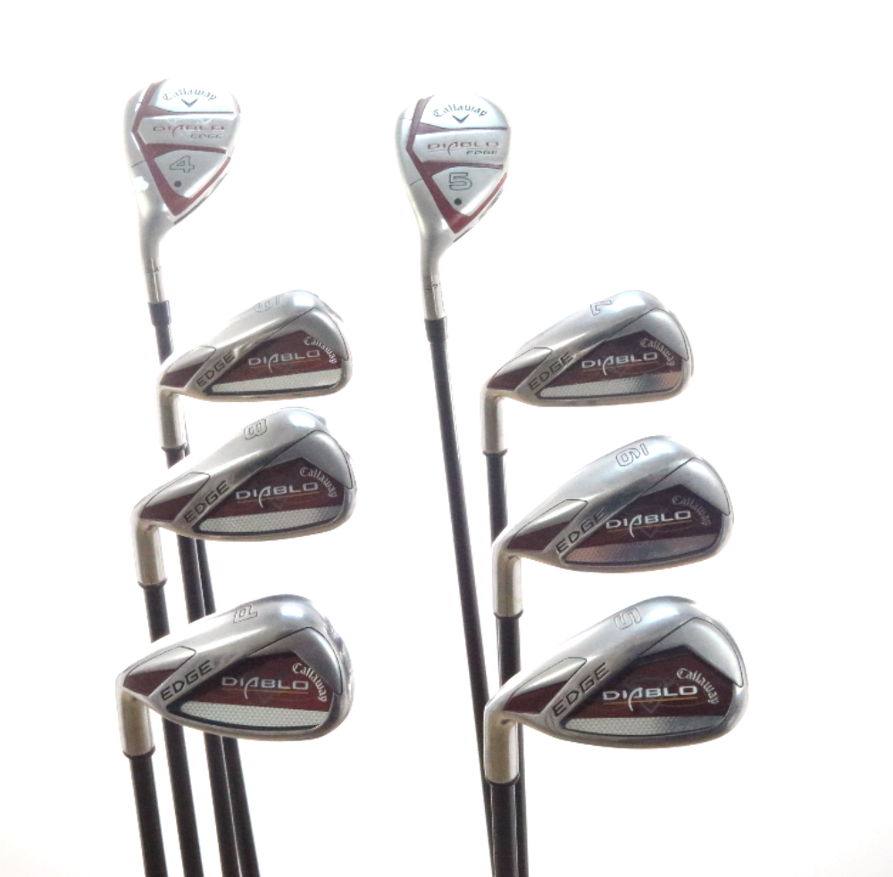 Callaway Diablo Edge Combo Iron Set 4-P,S Graphite Regular Flex LH ...