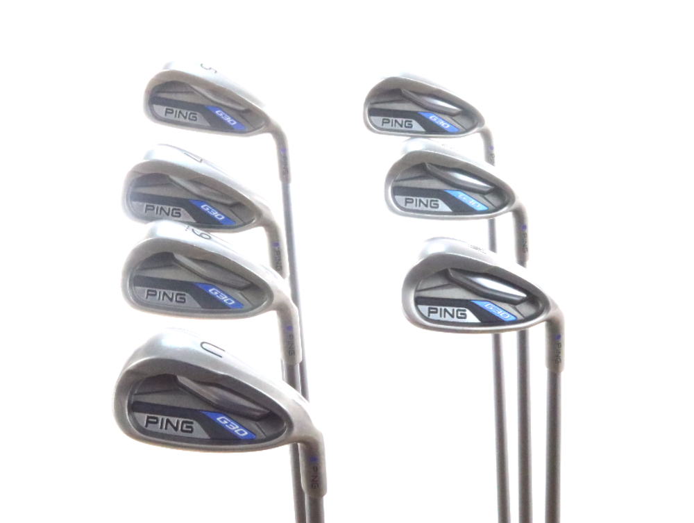 Ping G30 Iron Set 5W,U Purple Dot Graphite TFC 419 Regular Flex 36929G