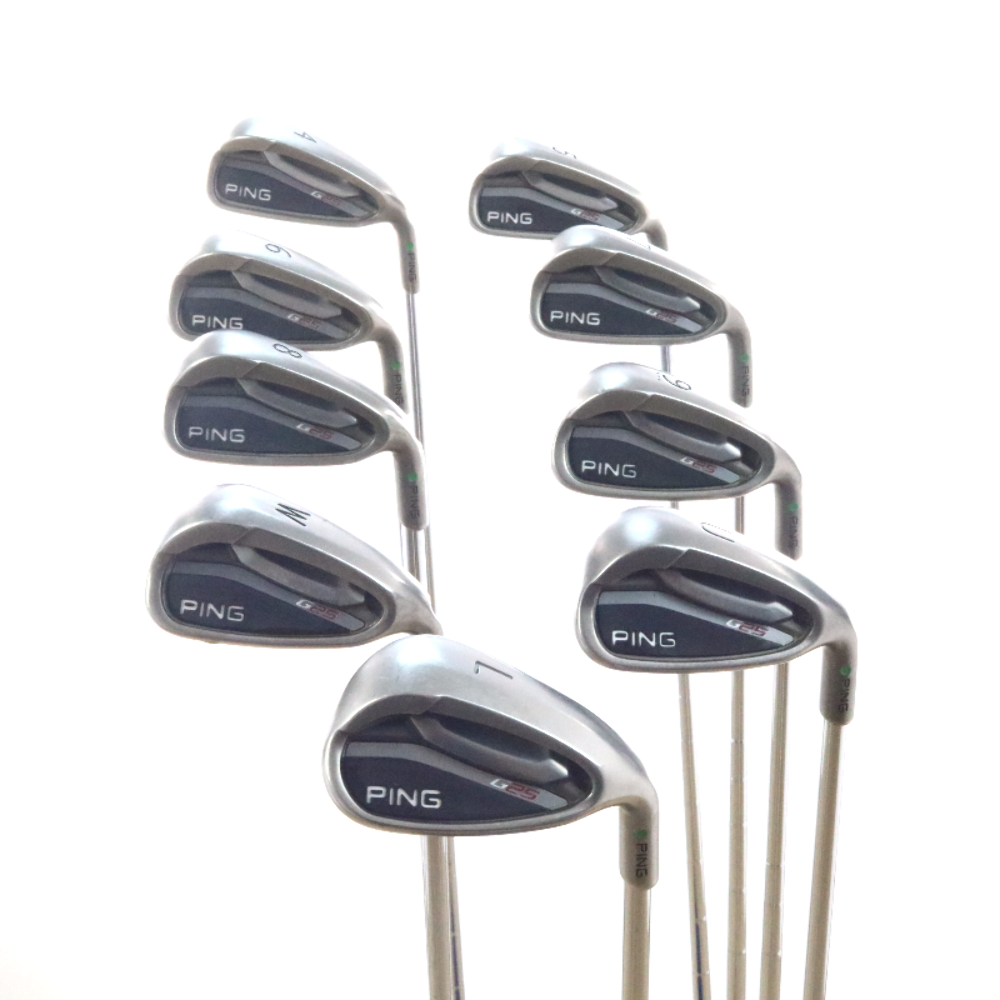 Ping G25 4W,U,L Iron Set Green Dot Steel Shaft CFS Regular Flex 37443A