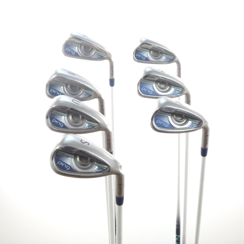 Ping G LE Iron Set 6W,U,S Red Dot Graphite ULT 230 Ladies Flex 39279A