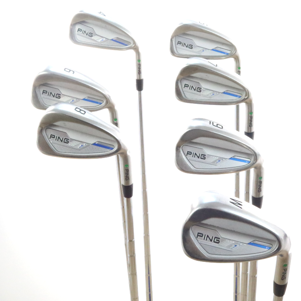 Ping i Series E1 Iron Set 4W Green Dot Steel CFS Shaft XStiff Flex